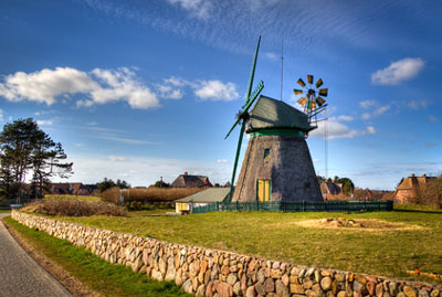 Bild einer Windmühle auf Amrum