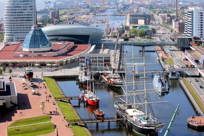 Bild eines Hafens in Bremerhaven